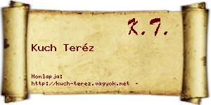 Kuch Teréz névjegykártya